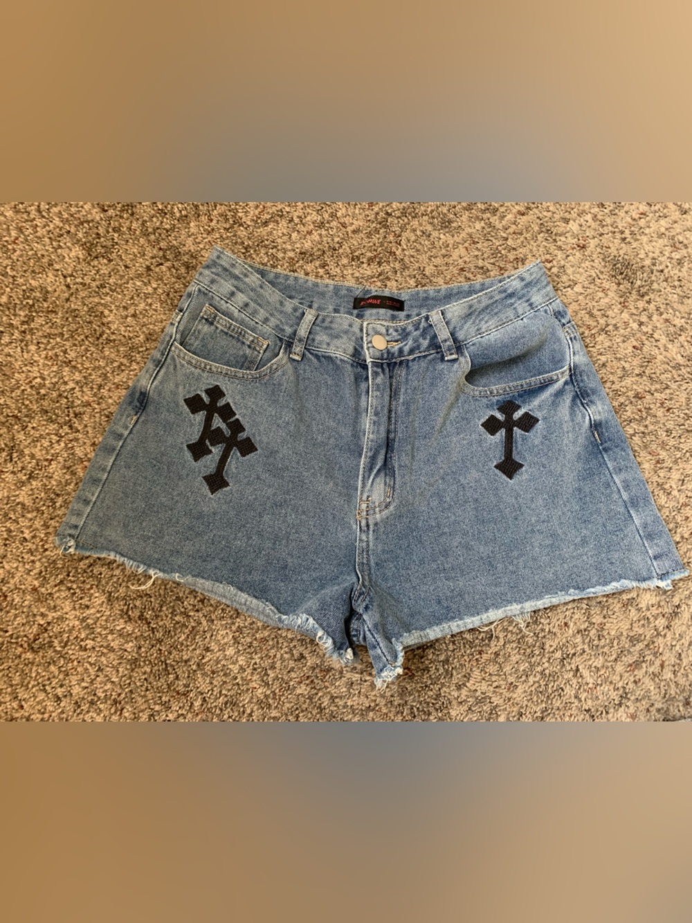 Romwe Women's jean shorts size Large (8-10) EUC
